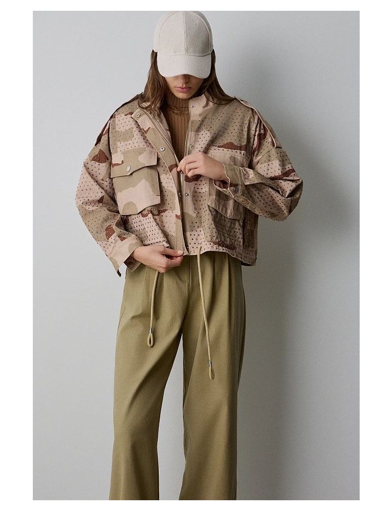 JAQUETA PADRÃO MILITAR COM STRASS