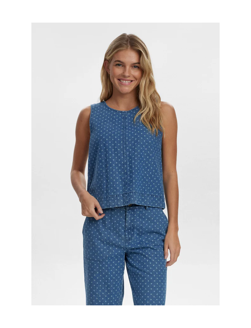 TOP DENIM PINTAS HADDIE