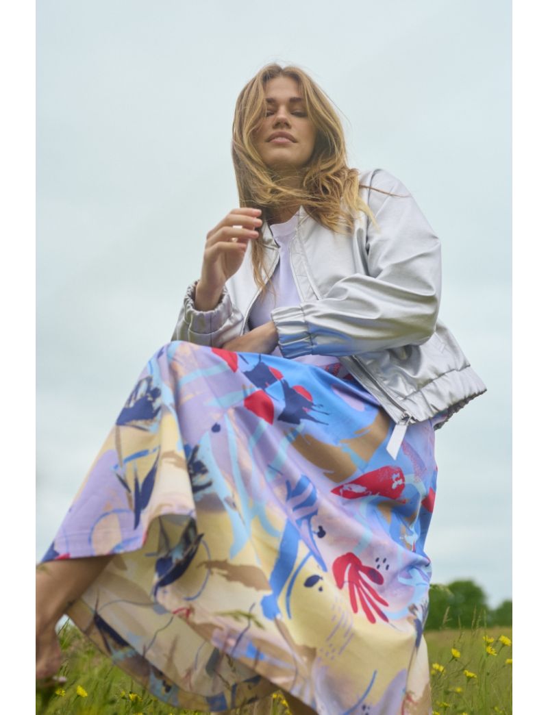 SAIA GLORIA MIDI ESTAMPADA CRIATIVA 