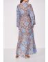 VESTIDO LONGO FLUÍDO ESTAMPA FLORAL CÉU & CAMEL