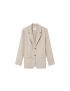 BLAZER REGULAR DE LAPELAS MANGAS LARGAS
