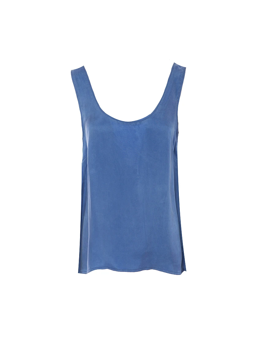 TOP CAVAS AZURE CUPRO