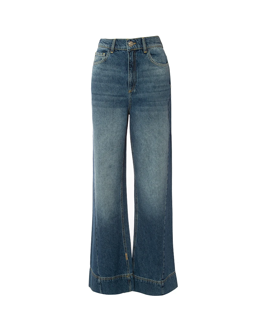 JEANS WIDE LEG DENIM LAVADO