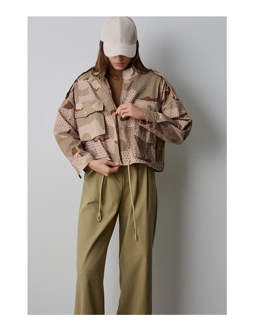 JAQUETA PADRÃO MILITAR COM STRASS