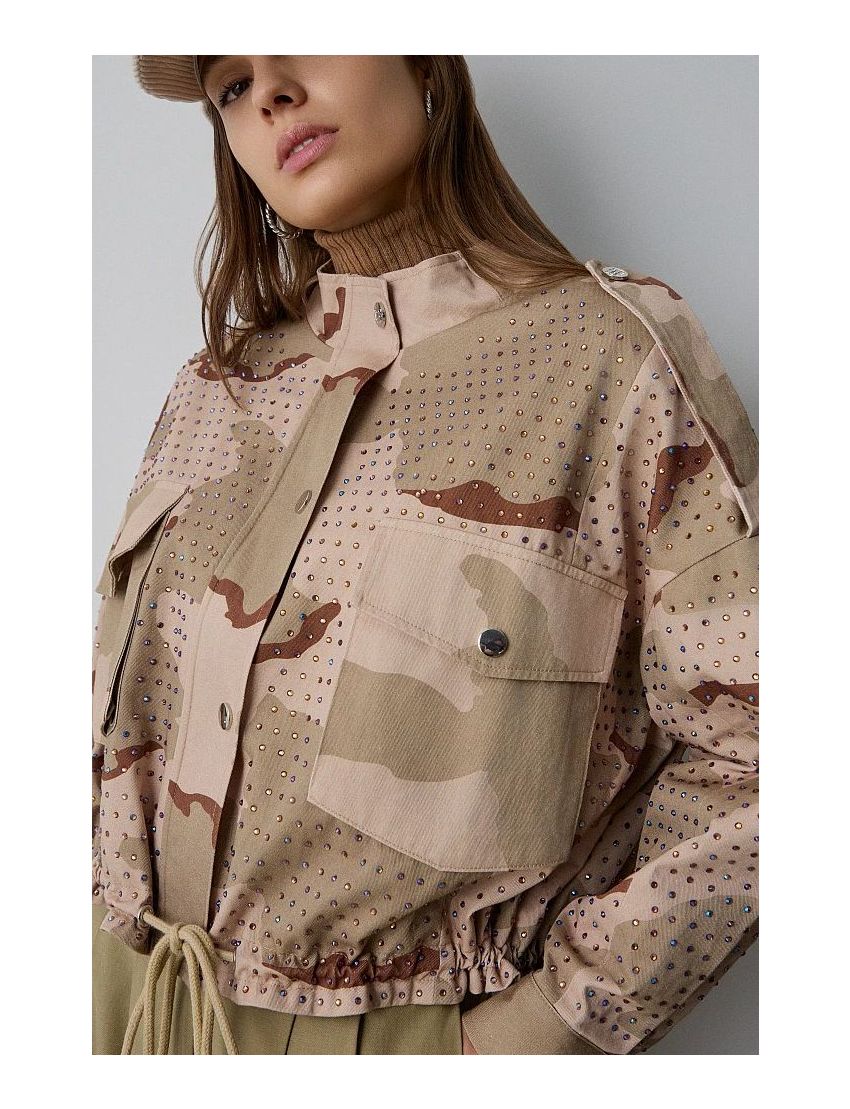 JAQUETA PADRÃO MILITAR COM STRASS