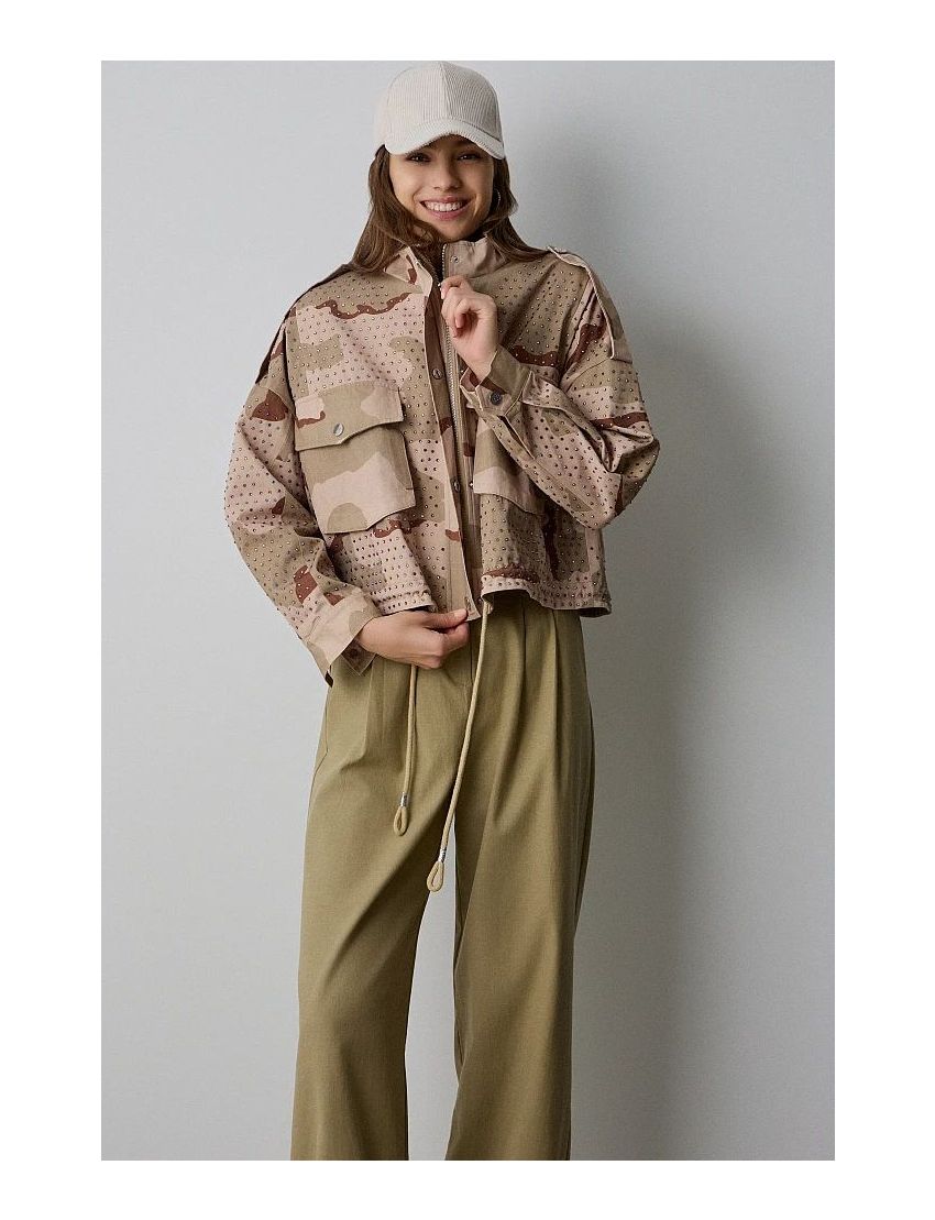 JAQUETA PADRÃO MILITAR COM STRASS