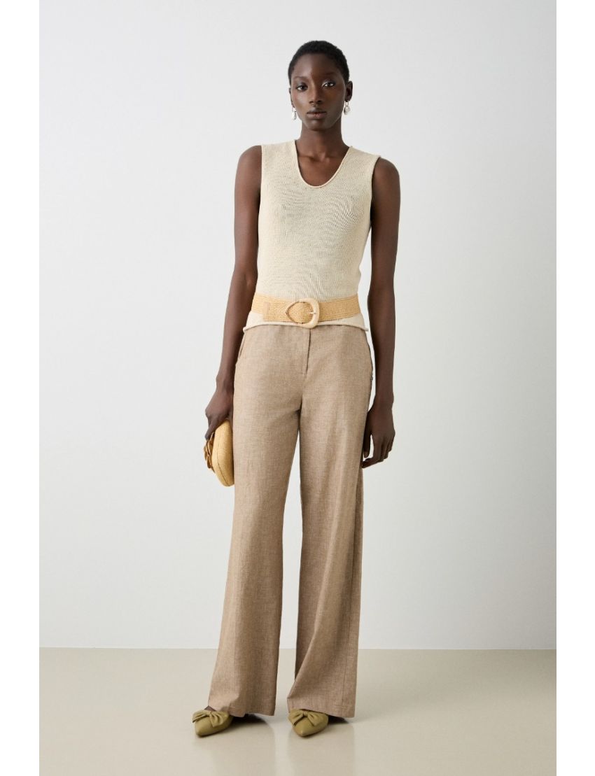 TOP DE MALHA VISCOSE SEM MANGAS