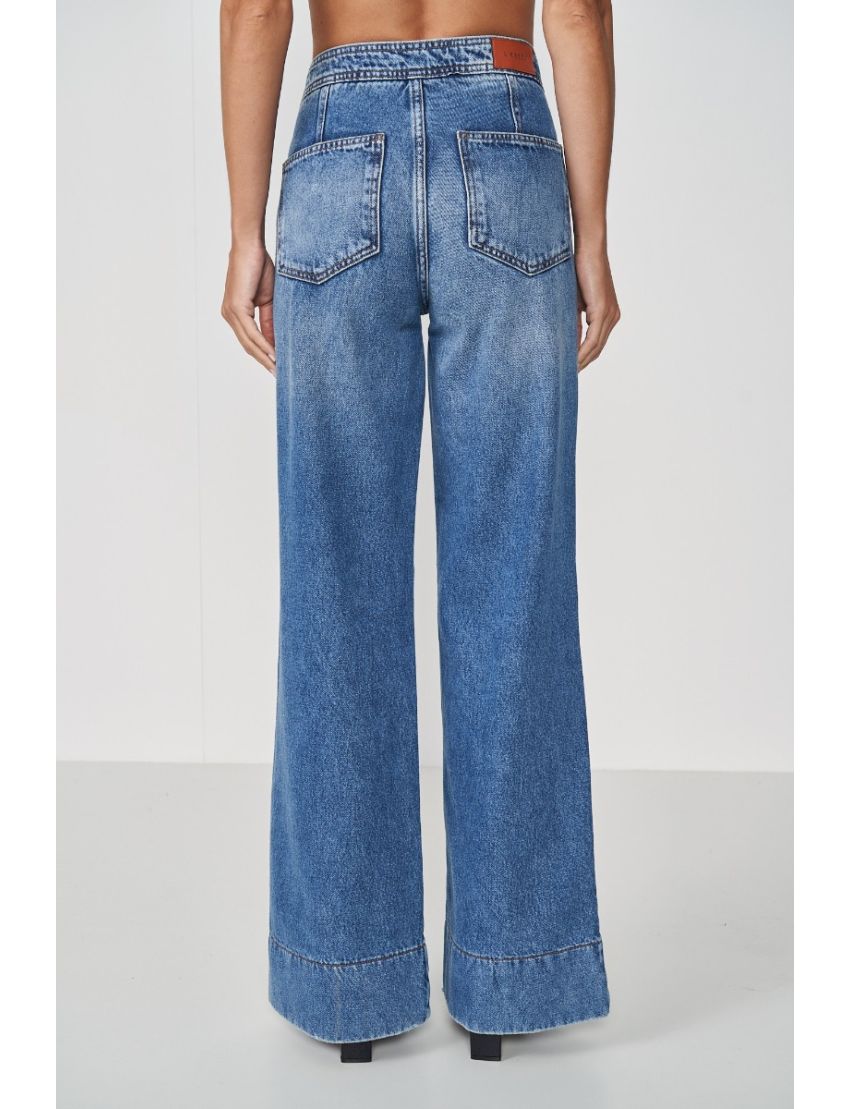 JEANS HIGH WAIST 70´S COM BOTÕES