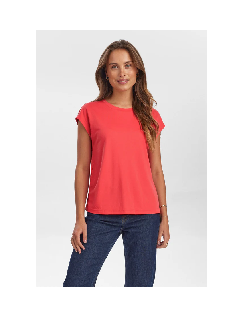 T-SHIRT ESSENCIAL MODAL MANGA BORBOLETA - LIZY