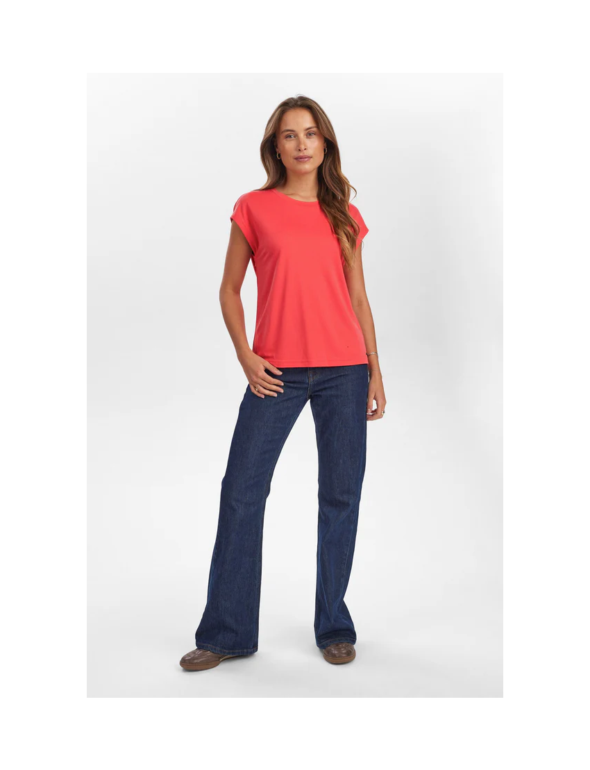 T-SHIRT ESSENCIAL MODAL MANGA BORBOLETA - LIZY