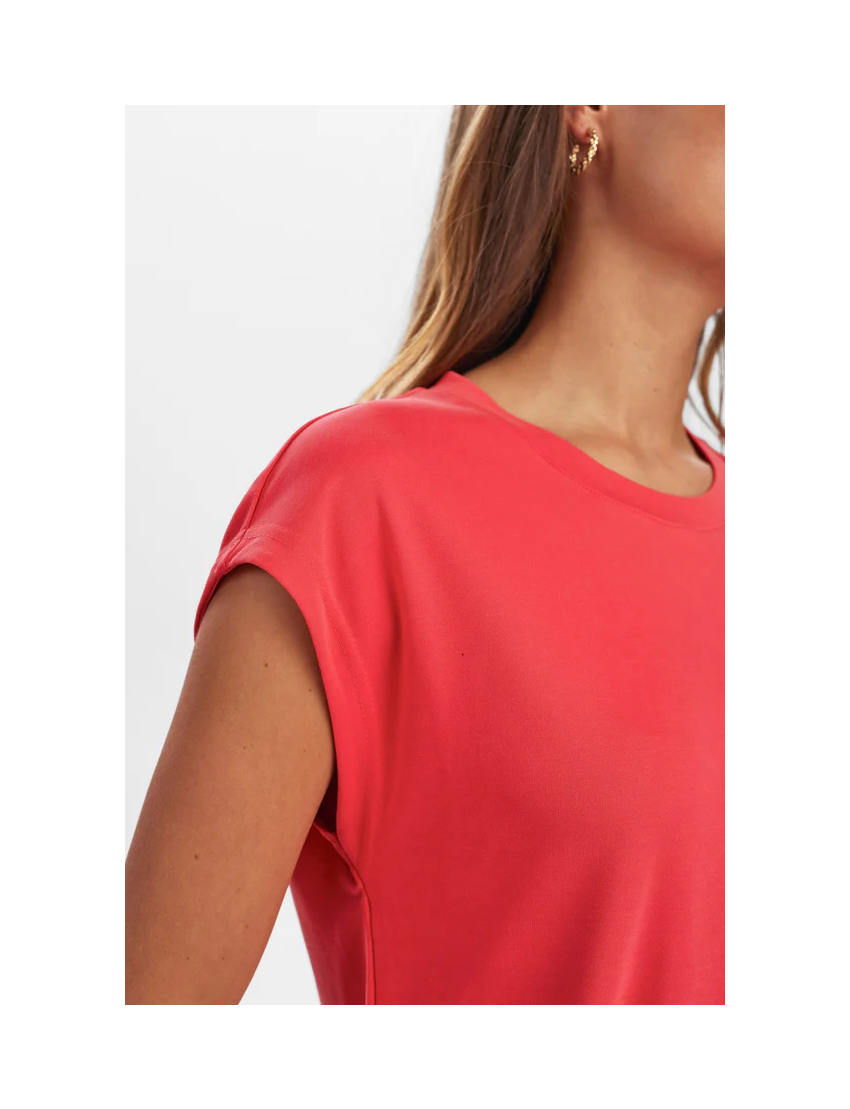 T-SHIRT ESSENCIAL MODAL MANGA BORBOLETA - LIZY