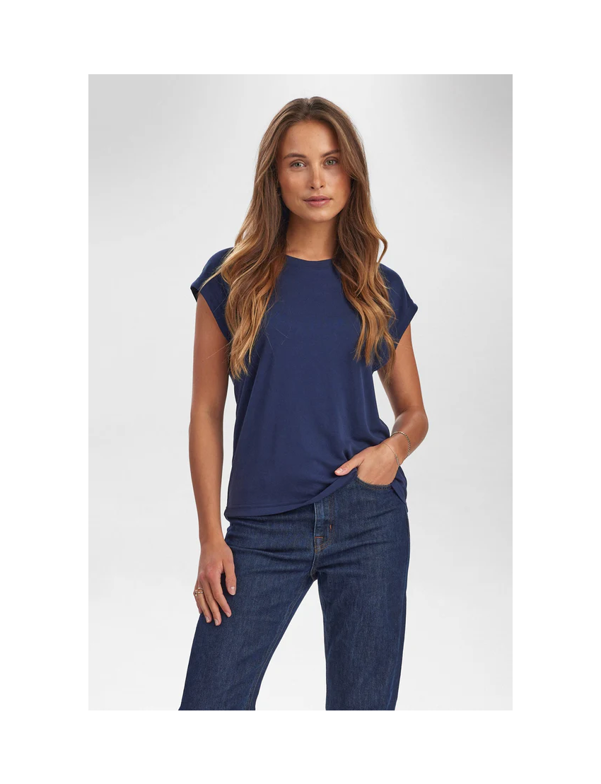 T-SHIRT ESSENCIAL MODAL MANGA BORBOLETA - LIZY