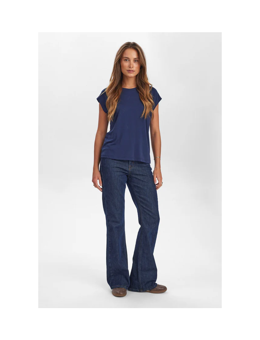 T-SHIRT ESSENCIAL MODAL MANGA BORBOLETA - LIZY