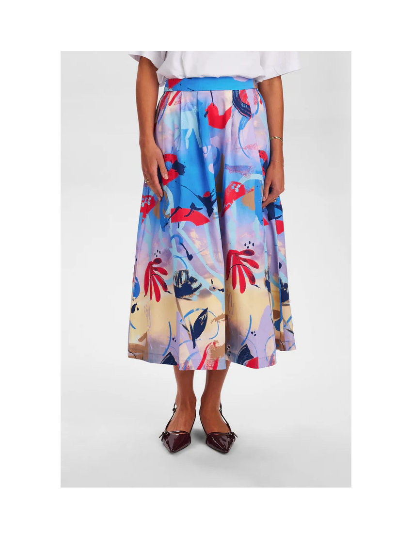 SAIA GLORIA MIDI ESTAMPADA CRIATIVA 