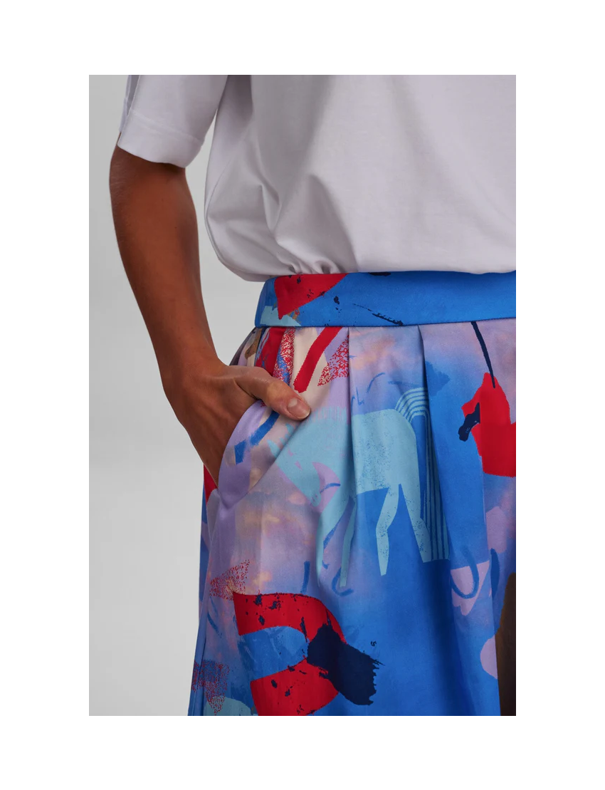 SAIA GLORIA MIDI ESTAMPADA CRIATIVA 