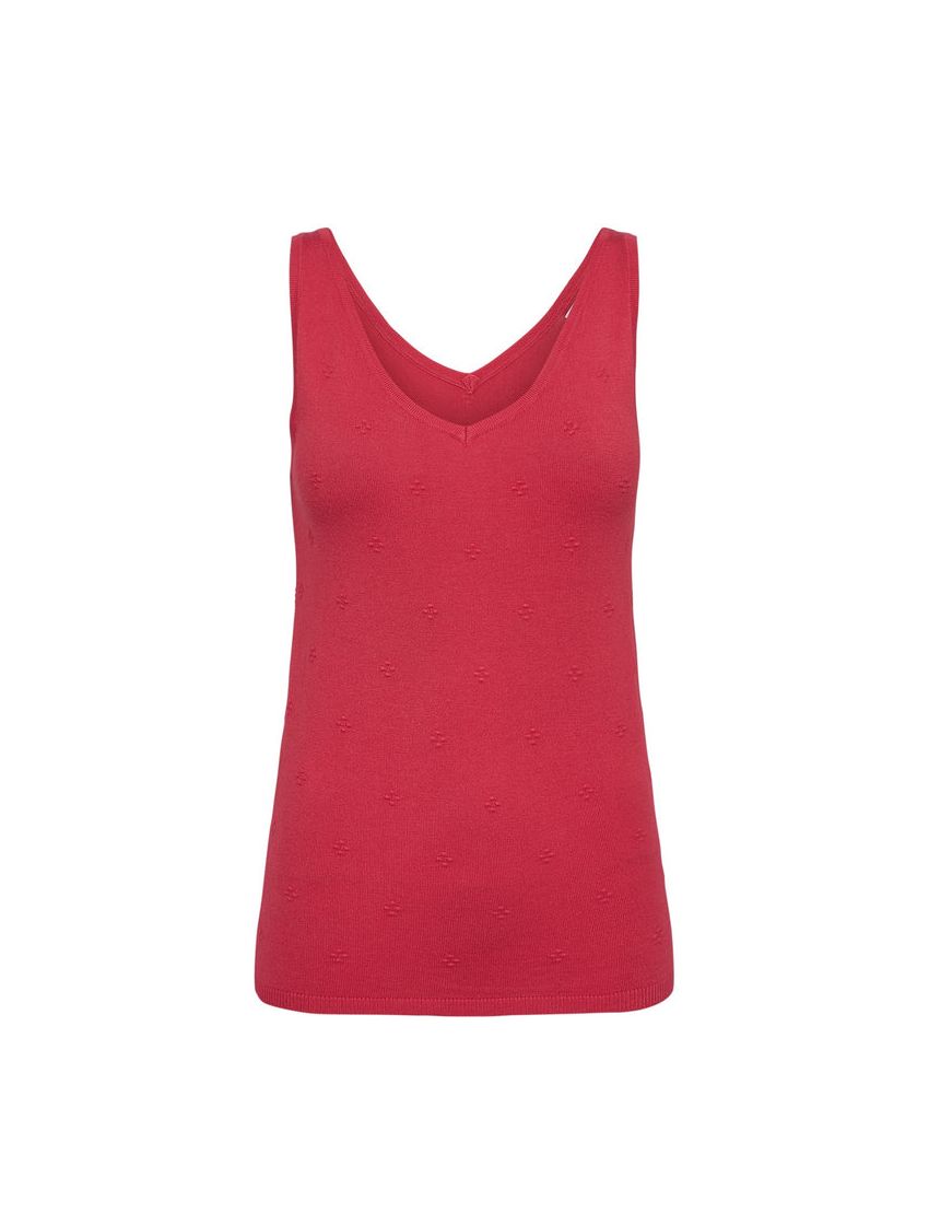 TOP MALHA ROSETAS EM RELEVO