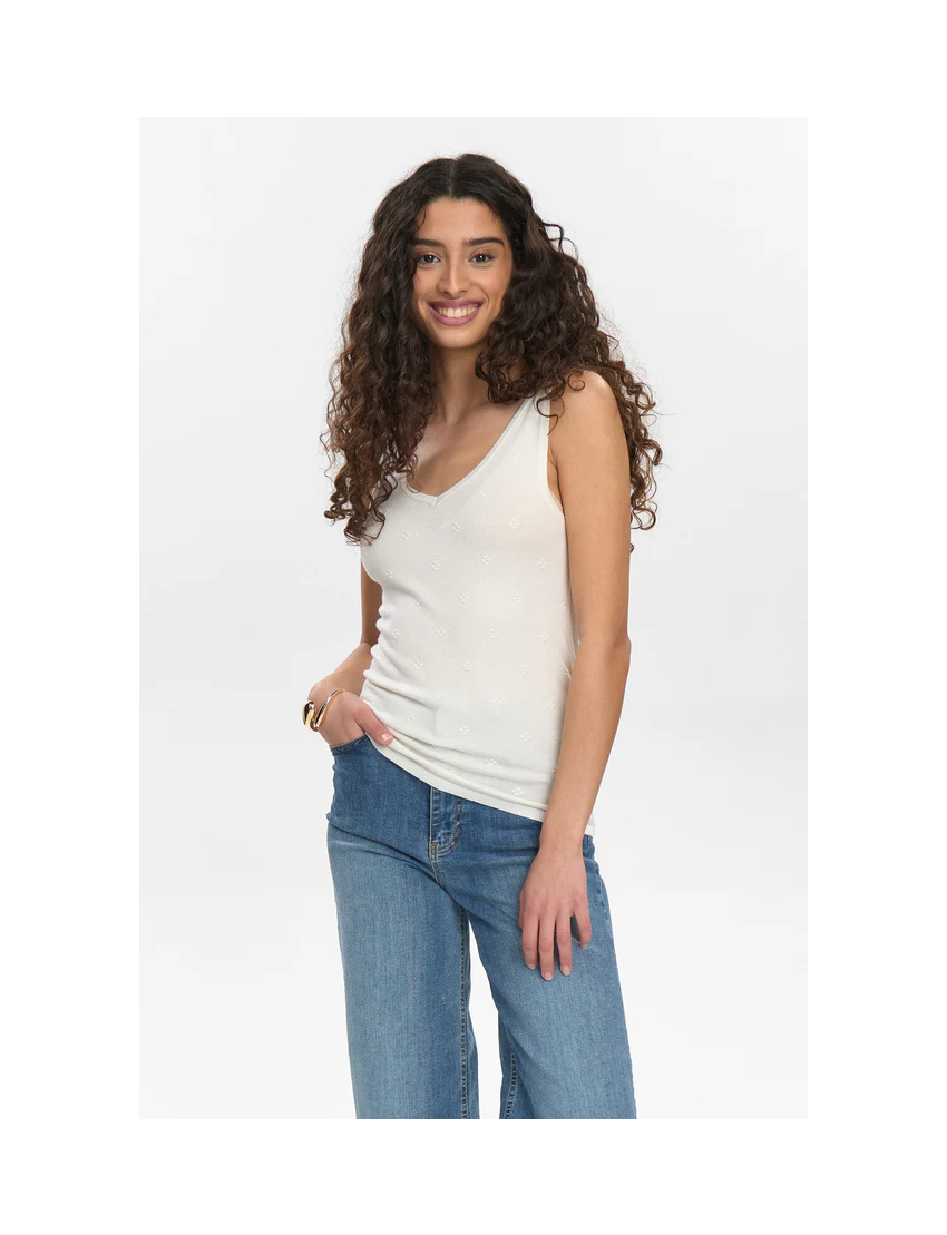 TOP MALHA ROSETAS EM RELEVO