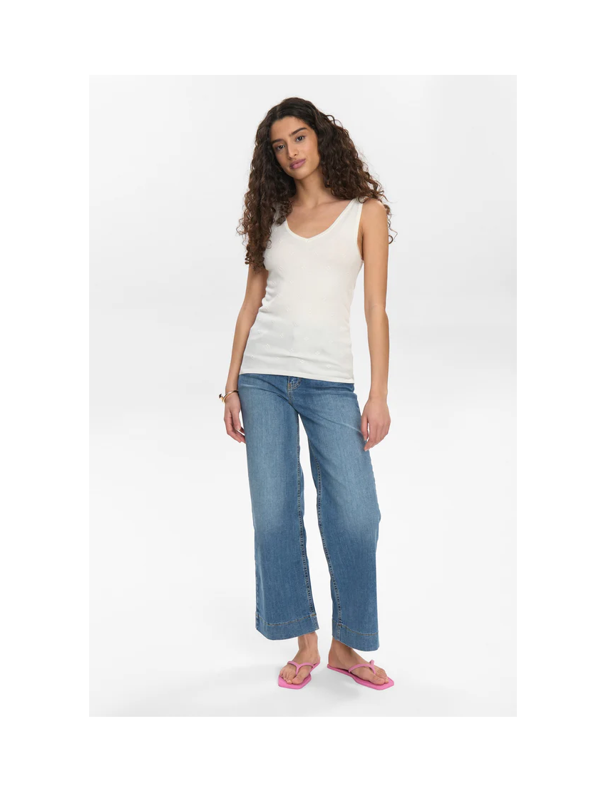 TOP MALHA ROSETAS EM RELEVO