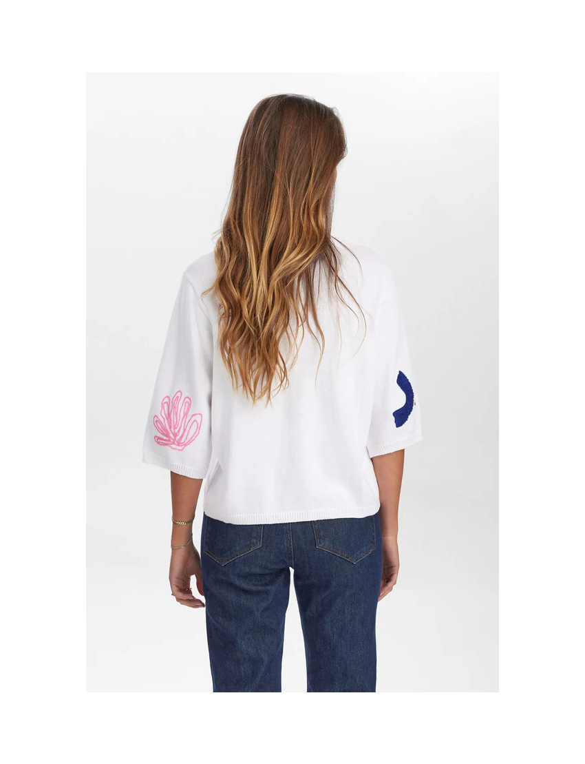 PULLOVER MALHA COM BORDADOS DEBORA