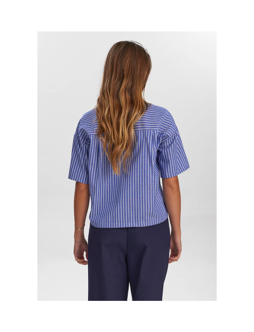 CAMISA MANGA CURTA RISCA PIJAMA ZALLY