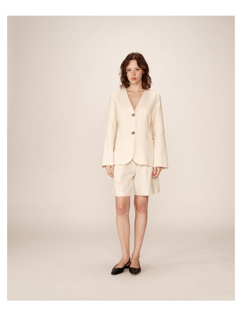 BLAZER MODELO ALFAIATARIA SEM LAPELAS 90´s STYLE