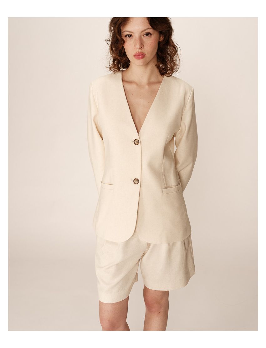 BLAZER MODELO ALFAIATARIA SEM LAPELAS 90´s STYLE