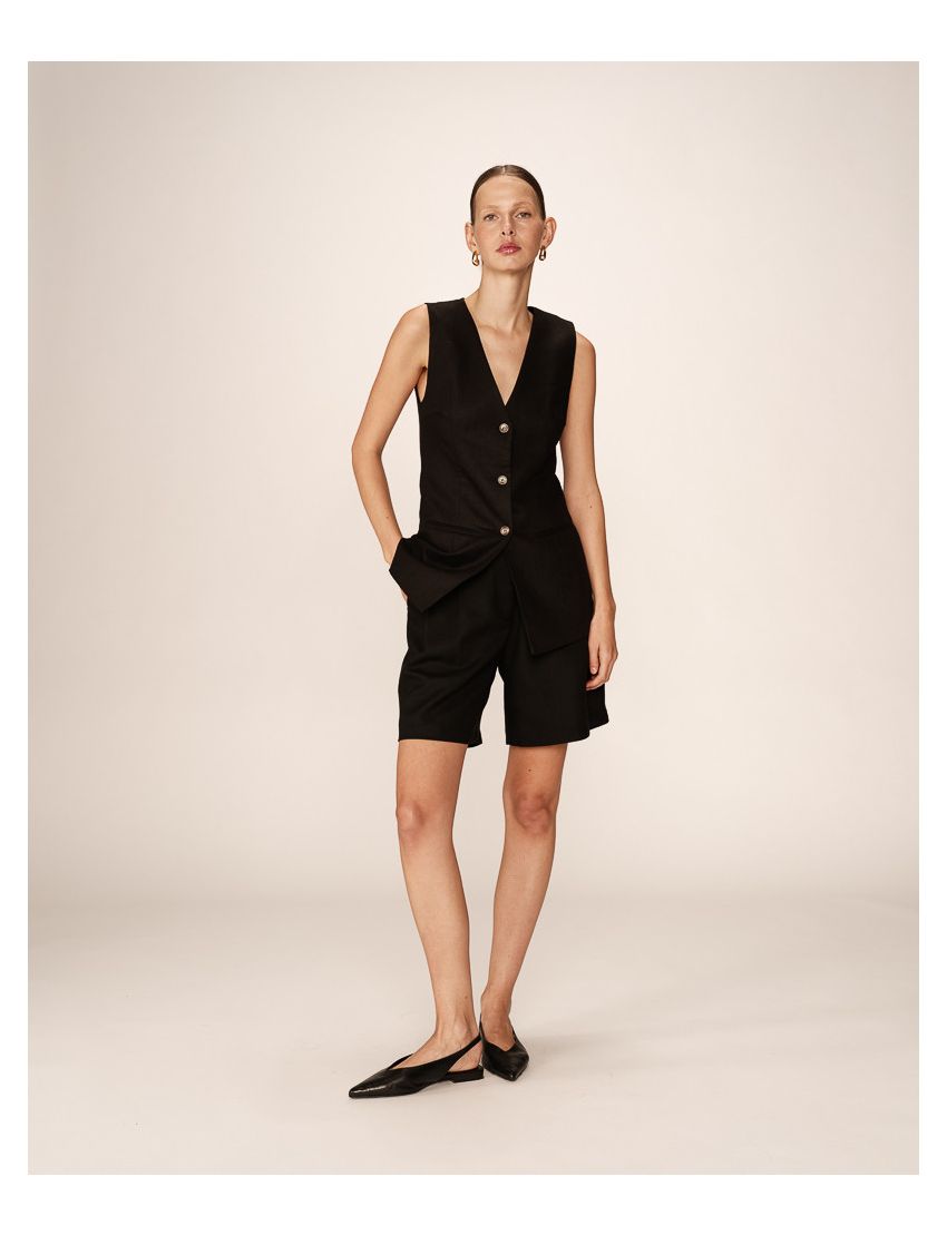 COLETE MIDI MODELO ALFAIATARIA ALINHADO