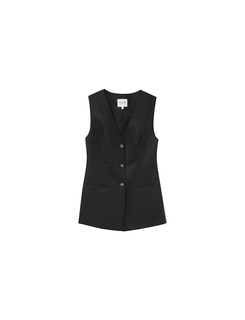 COLETE MIDI MODELO ALFAIATARIA ALINHADO