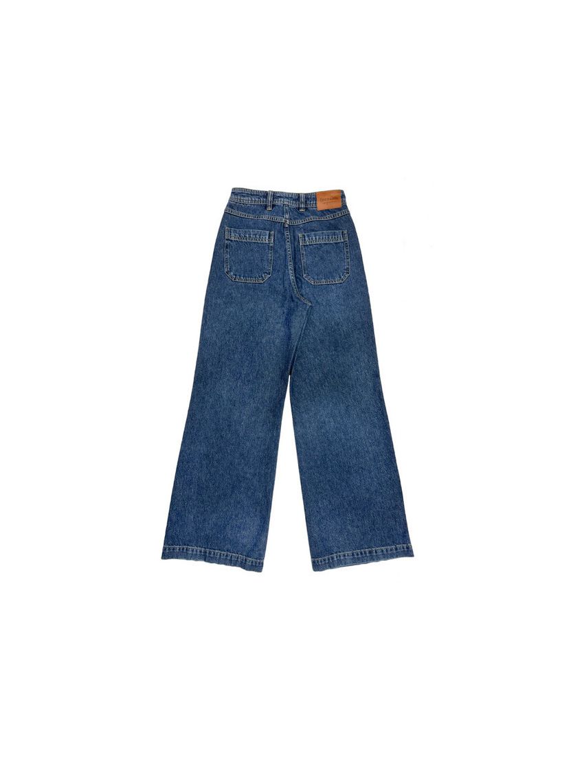 WIDE LEG JEANS DENIM ESCURO