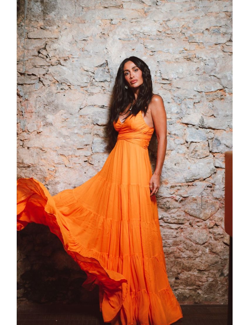 VESTIDO LONGO FLUÍDO SILVIA BRAZ