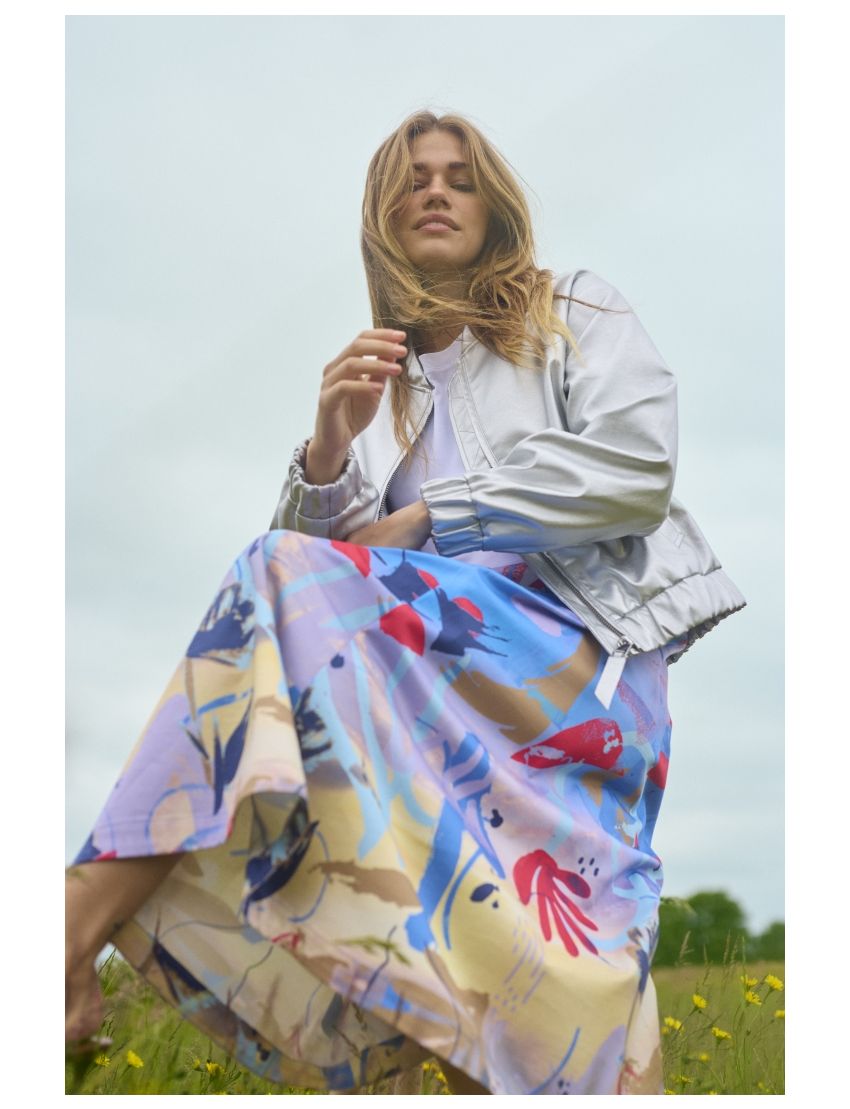 SAIA GLORIA MIDI ESTAMPADA CRIATIVA 