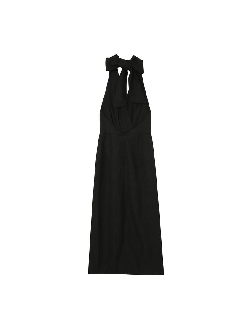 VESTIDO MIDI SEM COSTAS E LAÇADA NO PESCOÇO