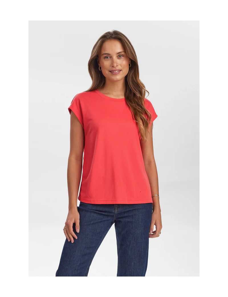 T-SHIRT ESSENCIAL MODAL MANGA BORBOLETA - LIZY