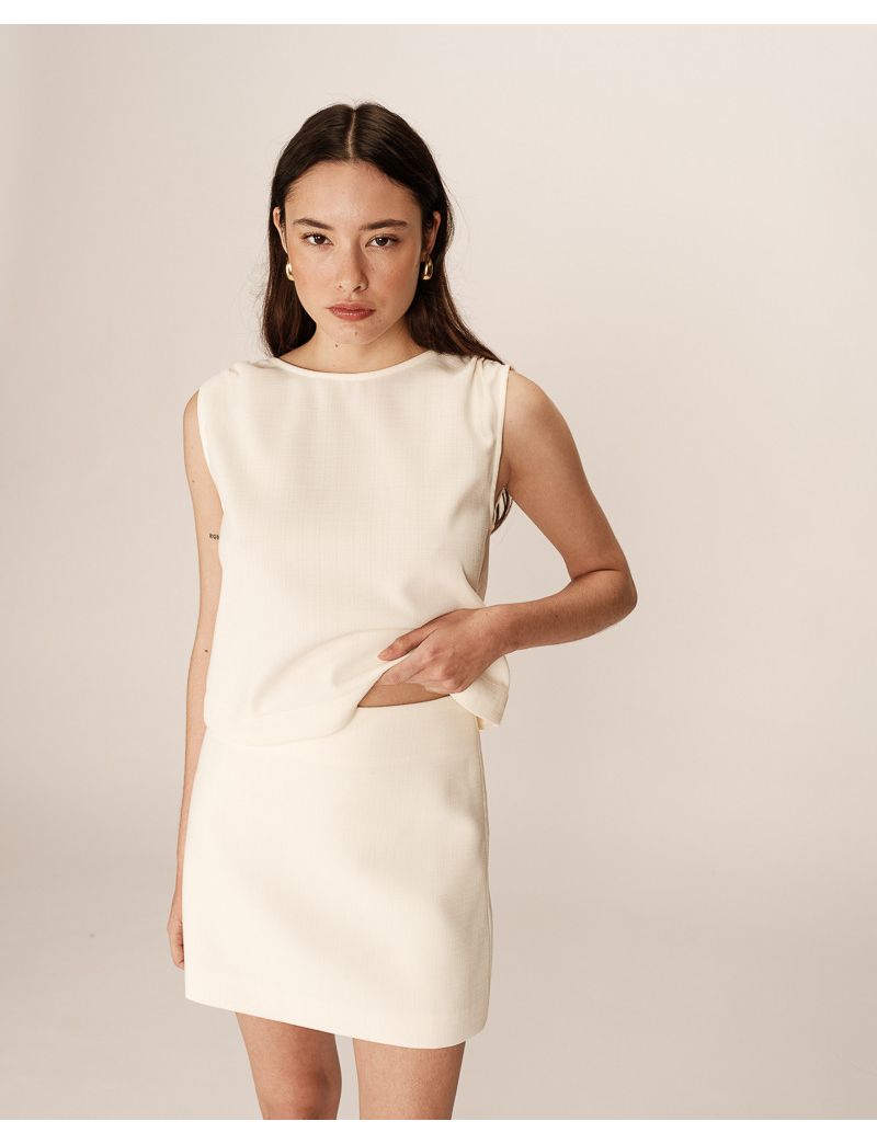 TOP CAVA OMBRO FRANZIDO